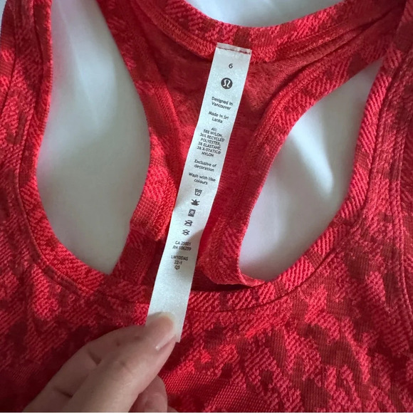 🆕❤️ Lululemon Swiftly Tech Racerback 2.0 - Camo Cover Red Rock Flare - Picture 6 of 11